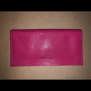 Pink Longchamp wallet